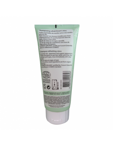 Champú Refrescante para Cabello Graso Cosmos Organic Born to Bio  200 ml