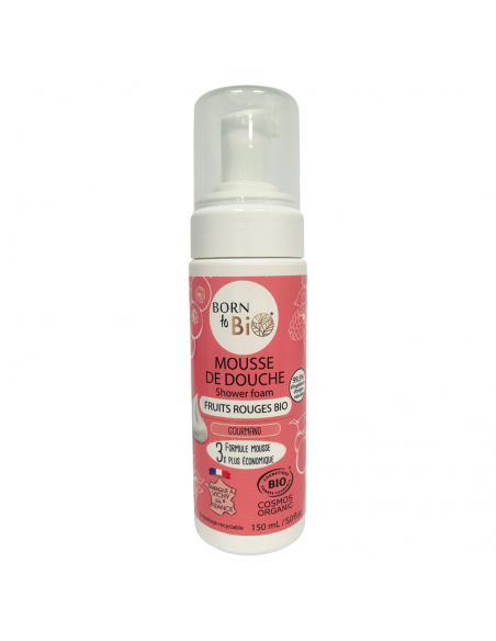 Mousse de Ducha de Frutos Rojos Orgánicos Born to Bio 150 ml
