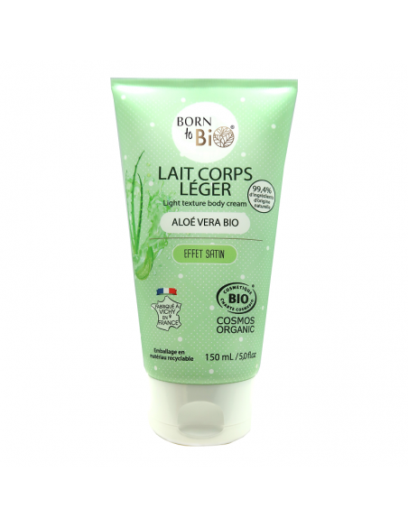 Leche Corporal Ligera Orgánica de Aloe Vera Born to Bio 150 ml Leche Corporal Ligera Orgánica de Aloe Vera Born to Bio 150 ml