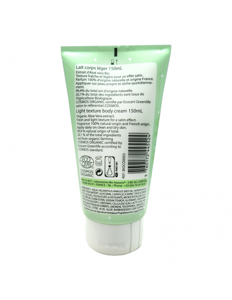 Leche Corporal Ligera Orgánica de Aloe Vera Born to Bio 150 ml Leche Corporal Ligera Orgánica de Aloe Vera Born to Bio 150 ml