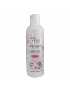 Loción Tónica con Agua Floral de Rosa y Aciano Orgánicos Born to Bio 200 ml