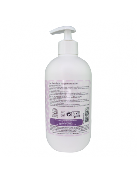 Leche Limpiadora Bebé Cosmos Organic Born to Bio 500 ml Leche Limpiadora Bebé Cosmos Organic Born to Bio 500 ml