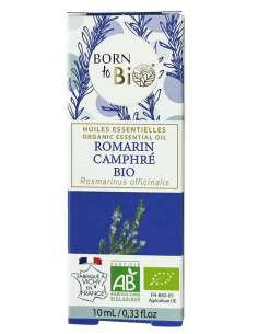 Aceite esencial de romero alcanforado orgánico Born to Bio 10 ml
