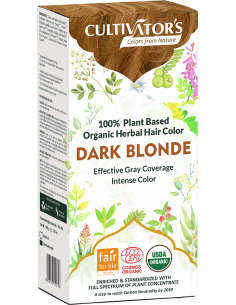 Tinte orgánico Rubio Oscuro Cultivator's 100 gr. Ecocert 2
