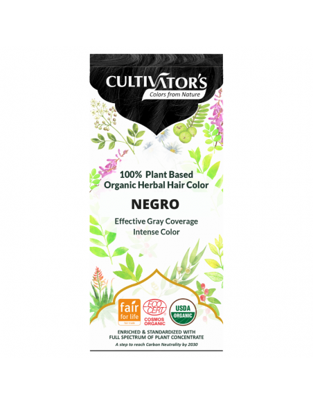 Tinte orgánico Negro Cultivator's 100 gr. Ecocert