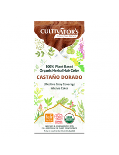Tinte orgánico Castaño Dorado Cultivator's 100 gr. Ecocert