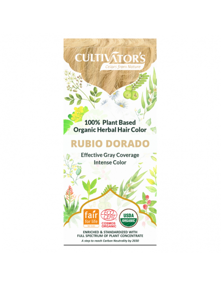 Tinte orgánico Rubio Dorado Cultivator's 100 gr. Ecocert