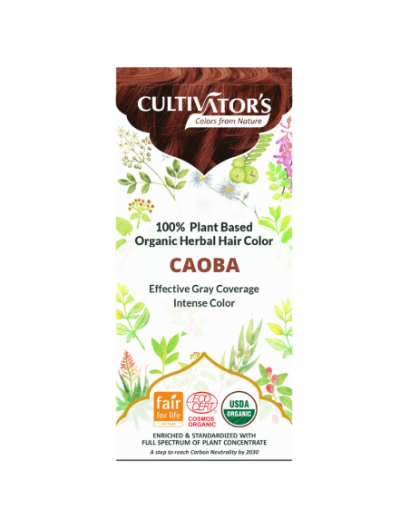 Tinte orgánico Caoba Cultivator's 100 gr. Ecocert