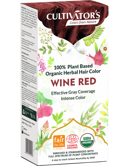 Tinte orgánico Burdeos Cultivator's 100 gr. Ecocert