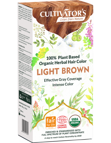 Tinte orgánico Castaño Dorado Claro Cultivator's 100 gr. Ecocert