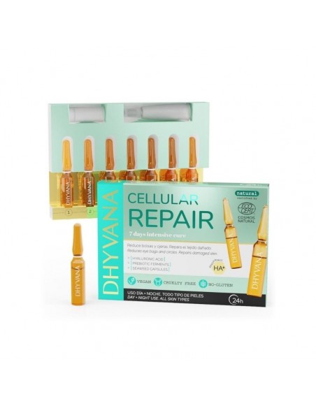Sérum Reparador Contorno de Ojos & Piel Deshidratada - Cellular Repair Dhyvana (7 Ampollas)
