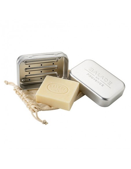 Jabonera de aluminio para sólidos con escurridor Balade en Provence Jabonera de aluminio para sólidos con escurridor Balade en Provence