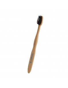 Cepillo de dientes de madera de haya niños de 7 a 10 años azul BIOSEPTYL