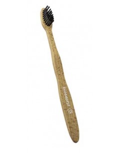 Cepillo de dientes de madera de haya soft blanco Bioseptyl