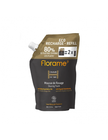 Eco-recarga espuma de afeitar Florame