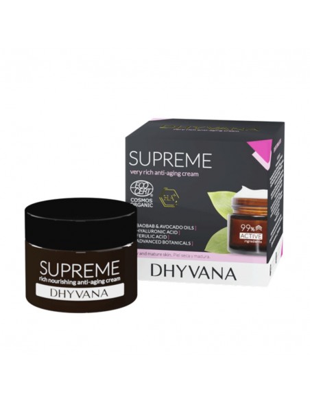 Crema Antiaging Natural para Piel Seca & Piel Madura - Supreme Dhyvana
