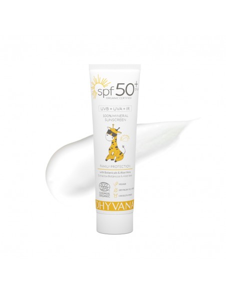 Protector Solar Infantil 100% Natural Mineral SPF 50+ Dhyvana Protector Solar Infantil 100% Natural Mineral SPF 50+ Dhyvana