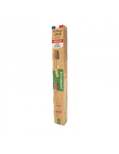 2 Cabezales de reemplazo cepillo Edith- Medium Bioseptyl