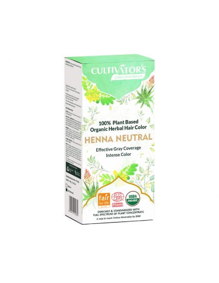 Tinte orgánico Henna Neutra - Platino Cultivator's 100 gr. Ecocert Tinte orgánico Henna Neutra - Platino Cultivator's 100 gr. Ecocert