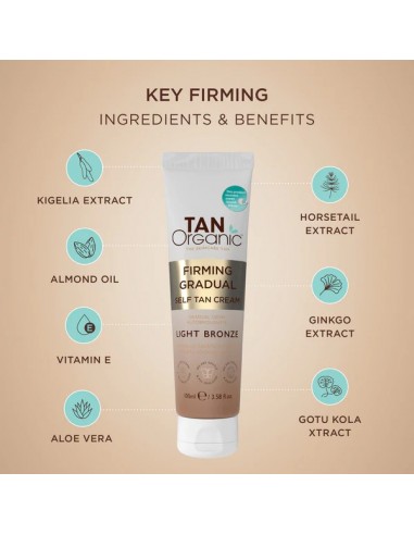 Crema autobronceadora gradual reafirmante Tanorganic