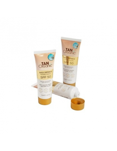 Protector solar facial SPF 50 con color 50 ml Tanorganic