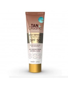 Protector solar facial SPF 50 con color 50 ml Tanorganic
