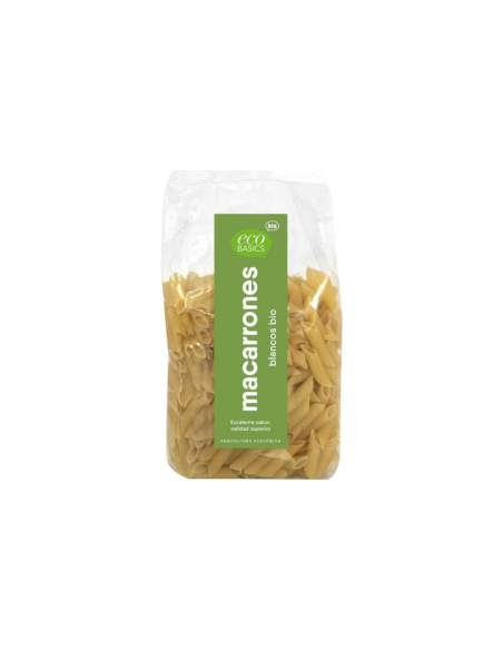 Macarrones blancos bio 500 gr. Ecobasics consumo pref. 07/25