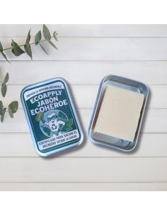 Jabonera de aluminio para sólidos con escurridor Ecoapply 2