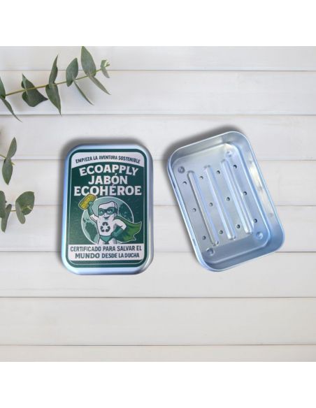 Jabonera de aluminio para sólidos con escurridor Ecoapply Jabonera de aluminio para sólidos con escurridor Ecoapply