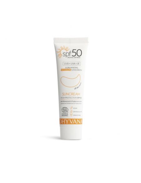 Protector Solar 100% Natural Mineral SPF 50 Dhyvana
