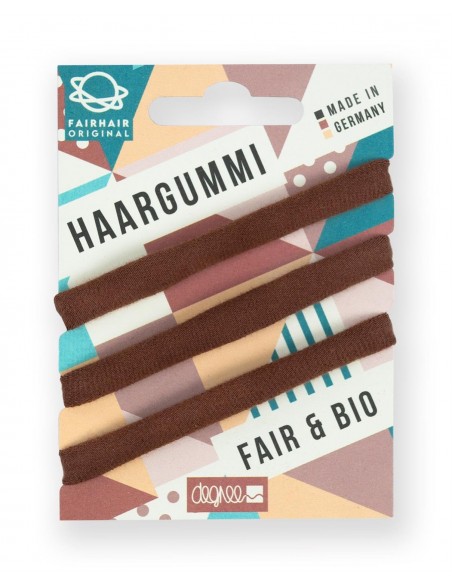 Pack de 3 Gomas para el pelo/ Coleteros Marrón Pack de 3 Gomas para el pelo/ Coleteros Marrón