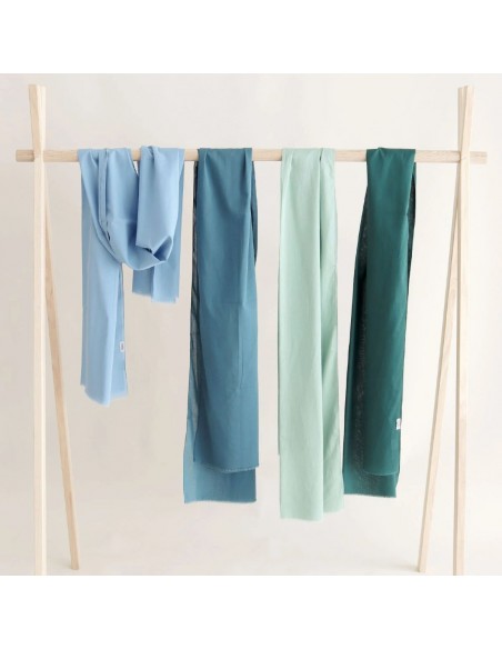 Pañuelo/Foulard 100% algodón orgánico Djian Verde Lima