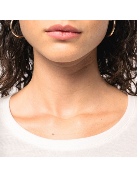 Camiseta entallada de algodón orgánico para mujer