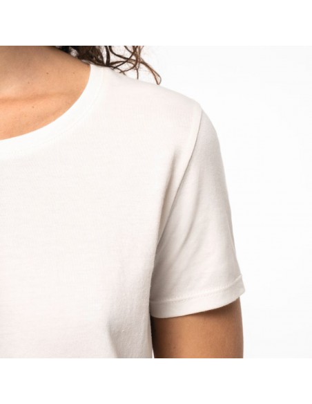 Camiseta entallada de algodón orgánico para mujer