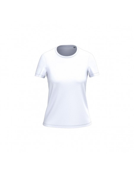 Camiseta entallada de algodón orgánico para mujer