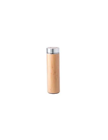 Botella ecológica acabada en bambú y acero inox. (500ml) Botella ecológica acabada en bambú y acero inox. (500ml)