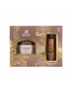 Cofre Bálsamo Nutritivo + Aceite iluminador Gold BOHO