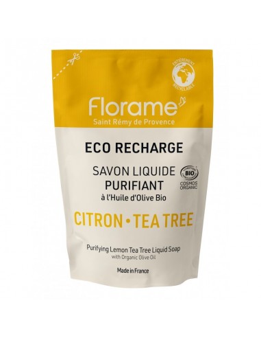 Eco-recarga Jabón Líquido de Limón y Árbol de Té 470ml Florame