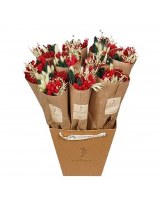 Flores secas "Alegría Navideña"