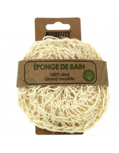 Esponja de baño 100% sisal, tamaño grande Modelite Nature