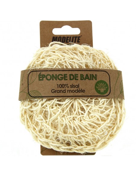 Esponja de baño 100% sisal, tamaño grande Modelite Nature