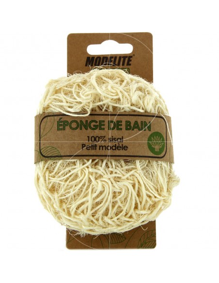 Esponja de baño 100% sisal, tamaño pequeño Modelite Nature
