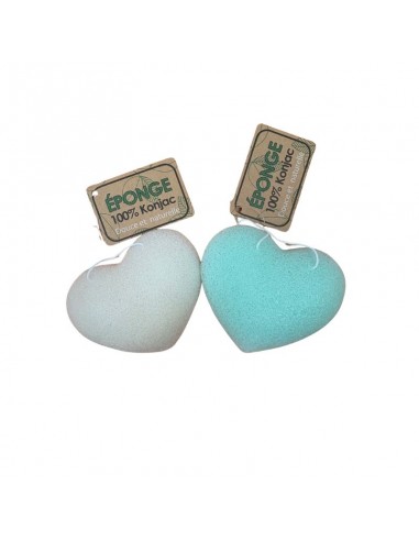 Esponja de baño Konjac con forma de corazón Modelite Nature