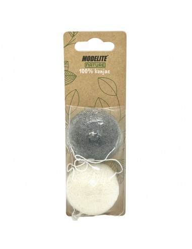 Esponja 100% Konjac x2 Modelite Nature