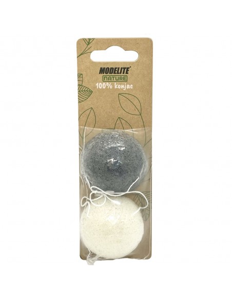 Esponja 100% Konjac x2 Modelite Nature