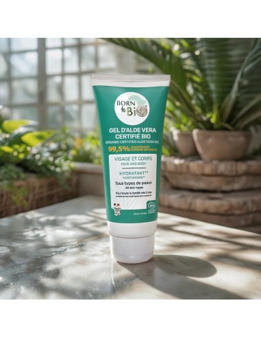Gel de aloe vera Certificado orgánico 200ml Born to Bio