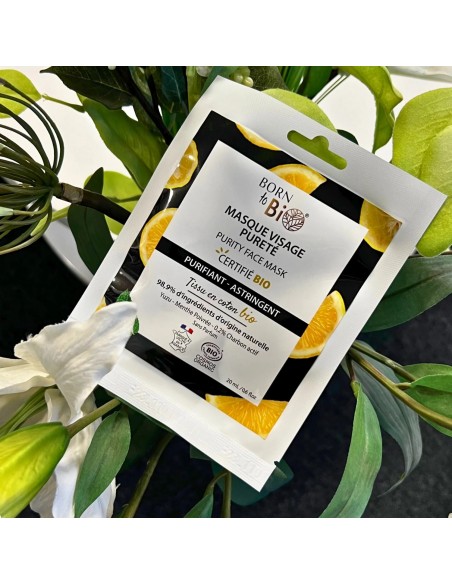 Mascarilla facial Pureté en algodón Certificada Bio 20ml Born to Bio