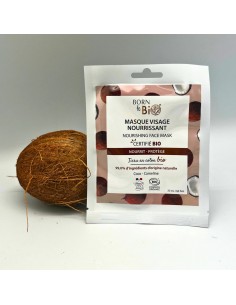 Mascarilla facial nutritiva de algodón Certificada Bio 20ml Born to Bio 2