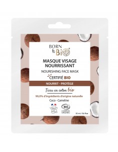 Mascarilla facial nutritiva de algodón Certificada Bio 20ml Born to Bio