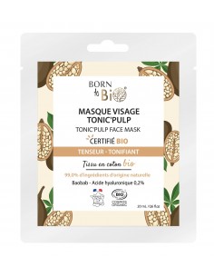 Mascarilla facial Tonic'Pulp de algodón Certificada Bio 20ml Born to Bio